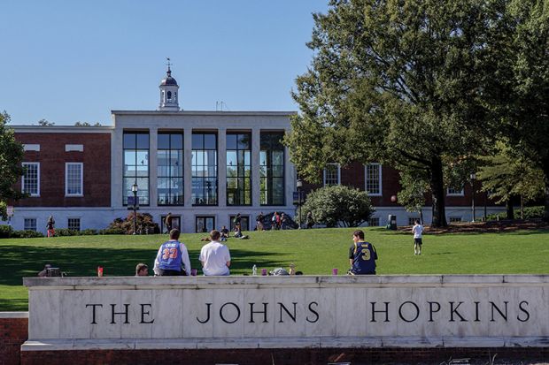 Johns Hopkins University illustrating a feature interview with Ron Daniels 